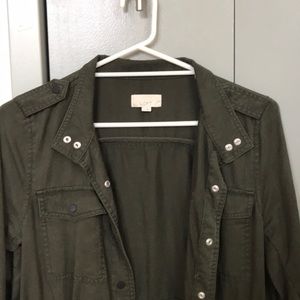 Army Green Military Jacket From Loft
